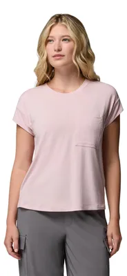 Produktbild von Columbia Daniela Falls Damen-T-Shirt, kurzärmelig, Mineral Pink, Größe M