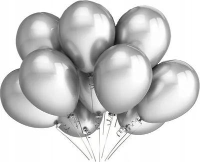 Produktbild von Metallic-Luftballons 12 Zoll, 10 Stück, silber