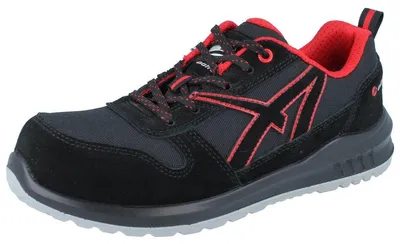 Image de Chaussures de sécurité Albatros CLIFTON LOW S3 SRC 648700 noir/rouge, 43