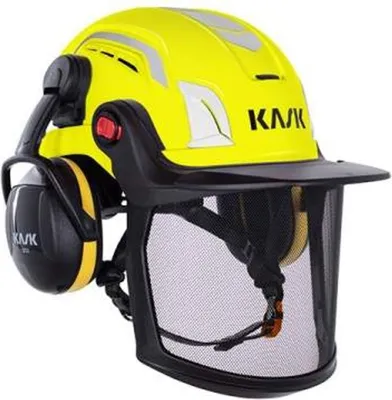 Produktbild von KASK Helmset Zenith-X Air Combo WHE00078 EN397, 52 - 63 cm gelb fluo