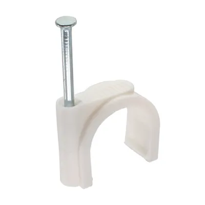 Obrázek produktu pro InLine® Kabelová svorka 20 mm kulatá, bílá, 50 kusů