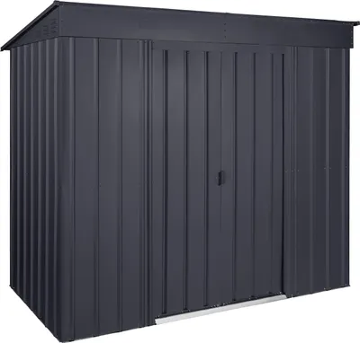 Produktbild von Globel Industries Gerätehaus "Skillion 84" anthrazit 2,64 m² ohne Schleppdach