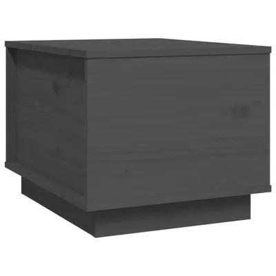 Image de vidaXL Table basse Gris 40x50x35 cm Pin massif