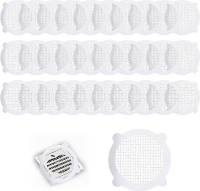 Obrázok produktu pre Lapač nečistôt do sprchy a kuchyne, 30 ks, odtokový filter, 10 x 8,7 cm