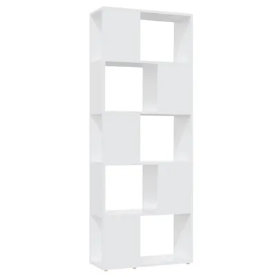 Produktbild von vidaXL Bücherregal Raumteiler Weiß 60x24x155 Holzwerkstoff