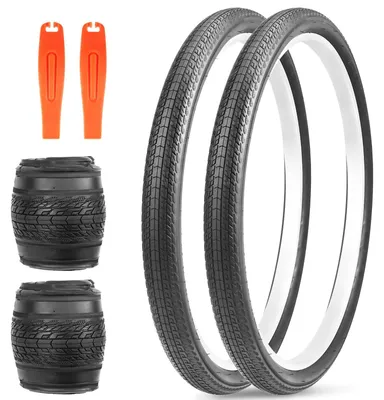 Image de Lot de 2 pneus de vélo pliables, 24 x 1,75 pouces