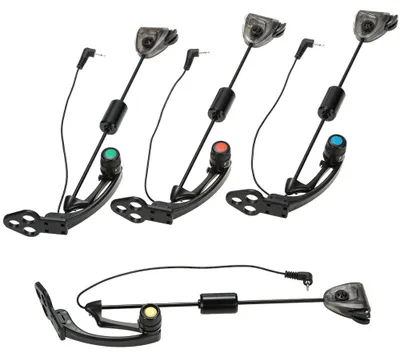 Produktbild von Lixada  4 PCS Set LED Aufh?nger Sensor Swinger Beleuchtet Angeln Swingers in den Rechtssachen Bissanzeiger Karpfenangeln Wiggler Fishing Kit Tackle