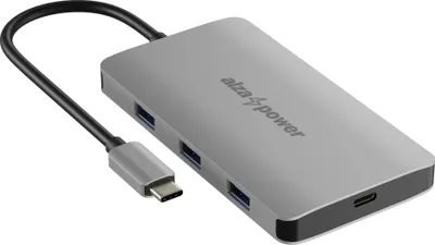 Produktbild von AlzaPower Metall USB-C Dock Station 8v1 Dual Screen C8 Space Grau