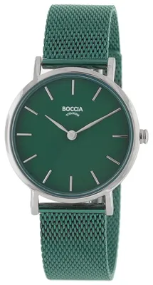 Produktbild von Boccia 3281-10 Damenuhr Titan / Edelstahl Grün