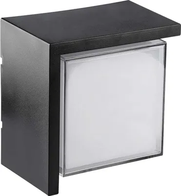Immagine prodotto di V-TAC VT-827 Lampada LED 12W da parete plafoniera quadrata colore nero bianco naturale 4000K IP65 - sku 218540