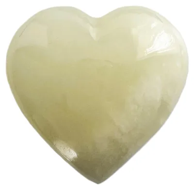 Produktbild von Herz aus pakistanischem Onyxmarmor M 8 cm Naturstein Figur Liebesamulett