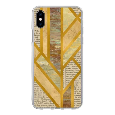 Produktbild von MuchoWow® Handyhülle Schutzhülle Hülle für iPhone Xs Gold - Marmor - Vintage Silikon Softcase Handy Hülle - Handytasche