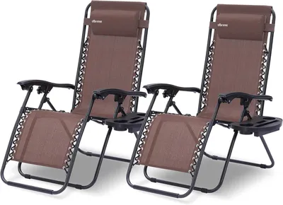 Immagine prodotto di Letto prendisole - Sedia da giardino - Set di 2 - Schienale regolabile
