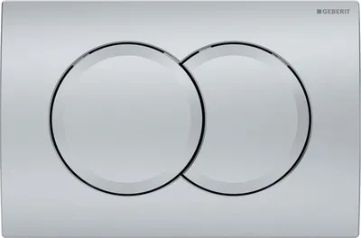 Image de Geberit Delta01 -de chasse d'eau, chrome mat 115.107.46.1