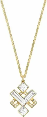 Obrázok produktu pre Swarovski Náhrdelník Dámsky prívesok s okrúhlym motívom Zlatá číra 5186447