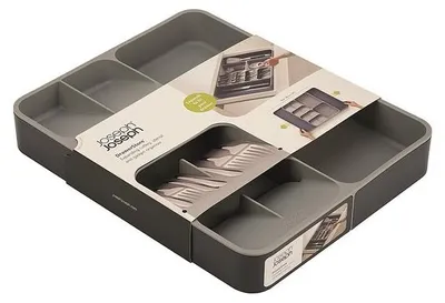 Imagen del producto de Organizador Joseph Joseph DrawerStore™ para cubiertos, utensilios y accesorios – Gris