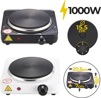 Zdjęcie produktu dla Jago Elektryczna płyta grzewcza, 220–240 V, biała