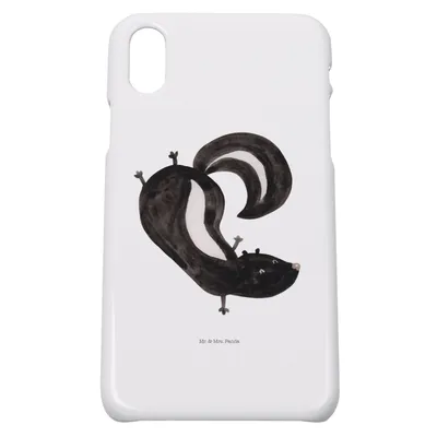 Produktbild von Mr. & Mrs. Panda Iphone 10 Handyhülle Stinktier Handstand - Weiß - Geschenk, Handy, Stinker, Skunk, Wildtier, Hülle, Cover, Spielplatz, Raubtier, X