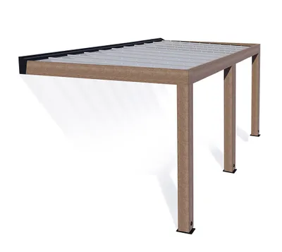 Produktbild von Palram - Canopia Helsinki 364 Terrassenüberdachung aus Holz 3x6,5 m