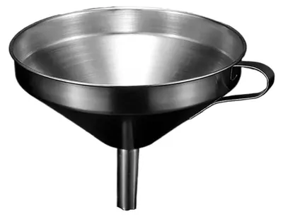 Produktbild von Weithalsiger Trichter aus Edelstahl mit abnehmbarem Filter for Kochen von Gewürzen