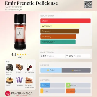 Zdjęcie produktu dla Emir Frenetic Delicieuse Extrait de Parfum 80 ml UNISEX