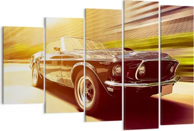 Produktbild von Bild auf Leinwand - Leinwandbild - Auto Cabrio - 150x100cm - Wand Bild - Wanddeko - Wandbilder - Leinwanddruck - Bilder - Kunstdruck - Wanddekoration - Leinwand bilder - Wandkunst - EG150x100-3626