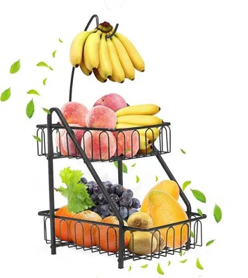 Image de Armoire réfrigérée à 2 niveaux pour fruits, armoire à bananes, noire