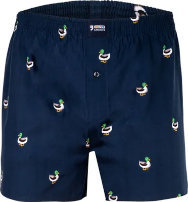 Produktbild von Happy Shorts Herren Webboxershorts - American Style, Baumwolle, gemustert Duck L