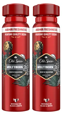 Zdjęcie produktu dla Old Spice Wolfthorn dezodorant w sprayu zapach na każdy dzień 150ml 2-pak