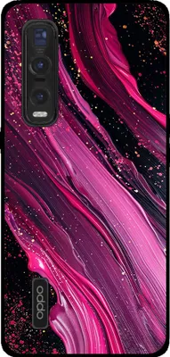 Produktbild von Smartphonica Telefon Fall geeignet für Oppo Find X2 Pro mit Marmor-Druck - TPU zurück Abdeckung Fall Marmor-Design - lila rosa