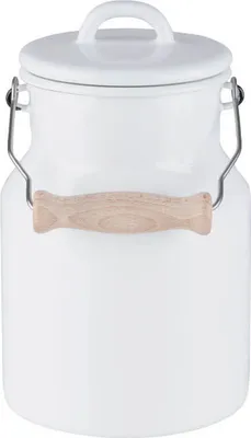 Immagine prodotto di Lattiera Riess Oma's coperchio smaltato/manico in legno 1,5 litri smaltato Classic White