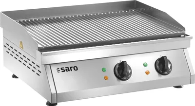 Produktbild von Saro FRY TOP GH 610 R, Edelstahl, Freistehend, Edelstahl, 2 Zone(n), Drehregler, 300 °C