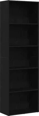 Produktbild von vidaXL Bücherregal Schwarz Eichen-Optik 60x30x189 cm Holzwerkstoff