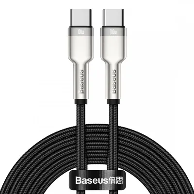 Produktbild von Baseus 6953156202368, 2 m, USB C, USB C, USB 2.0, 0,48 Gbit/s, Schwarz