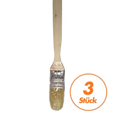Produktbild von Heizkörperpinsel Pinsel Malerpinsel helle Chinaborsten verschiedene Größen VPE = 3 Stück Größe:40 mm