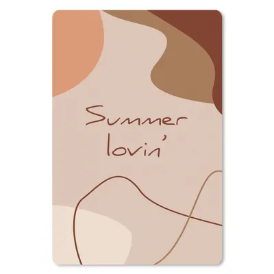 Produktbild von MuchoWow® Mauspad Mousepad Sommer - Zitat - Rosa 18x27 cm - Mousepads - Maus Mat - Pad - Mausunterlage