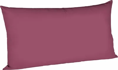Produktbild von fleuresse Mako Satin Kissenbezug Colours Uni 40x80 cm Himbeere