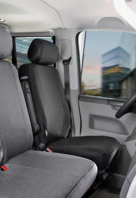 Produktbild von Walser Sitzbezüge für VW T5 Einzelsitz vorne aus strapazierfähigem Polyester BJ 04/2003 - 08/2009, 10455