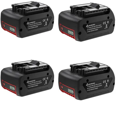 Obrázok produktu pre Akumulátor pre Bosch 18V, kapacita 6,0 Ah, lítium-iónové zloženie, 4 kusy
