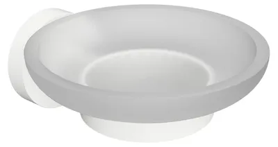 Produktbild von Sapho X-ROUND WHITE Seifenschale, Milchglas, Weiß matt