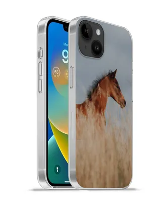 Produktbild von MuchoWow® Handyhülle Schutzhülle Hülle für Apple iPhone 14 Plus - Soft case Pferd - Luft - Gras Silikon Softcase Handy Hülle - Abbildung