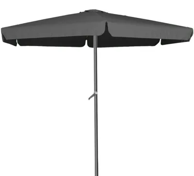 Produktbild von Linder Exclusiv Sonnenschirm, Gartenschirm 400 cm Dunkelgrau