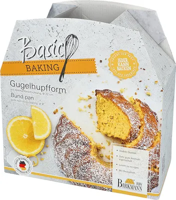 Produktbild von BIRKMANN Gugelhupfform, Ø 22 x H 11 cm,  Germany, PFOA-frei, Mit Antihaftbeschichtung & Rezep