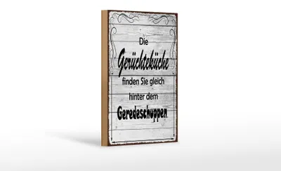 Produktbild von Holzschild Spruch 12x18cm Gerüchteküche Geredeschuppen