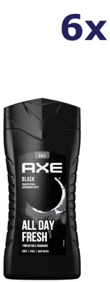 Produktbild von 6x Axe Douchegel - Black 250 ml