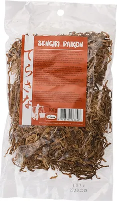 Produktbild von SENGIRI DAIKON (GETROCKNETER JAPANISCHER RETTICH) FÜR SUSHI 100 g – TERRASANA