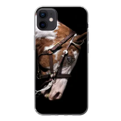 Produktbild von MuchoWow® Handyhülle Schutzhülle Hülle für iPhone 12 mini Pferd - Halfter - Flecken Silikon Softcase Handy Hülle - Bild