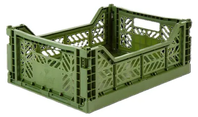 Produktbild von Aykasa Faltbox Klappbox KHAKI grün midi