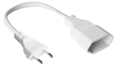 Imagen del producto de Good Connections P0300-W005 Good Connections Euro-Verlängerung  weiß 0,5m