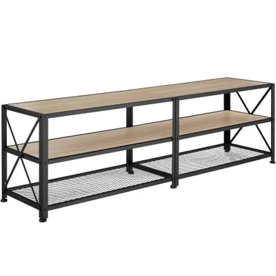 Zdjęcie produktu dla tectake® półka pod telewizor Indianapolis 161 x 41,5 x 50,5 cm